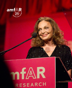 Diane Von Furstenberg at the 2011 amfAR Gala New York